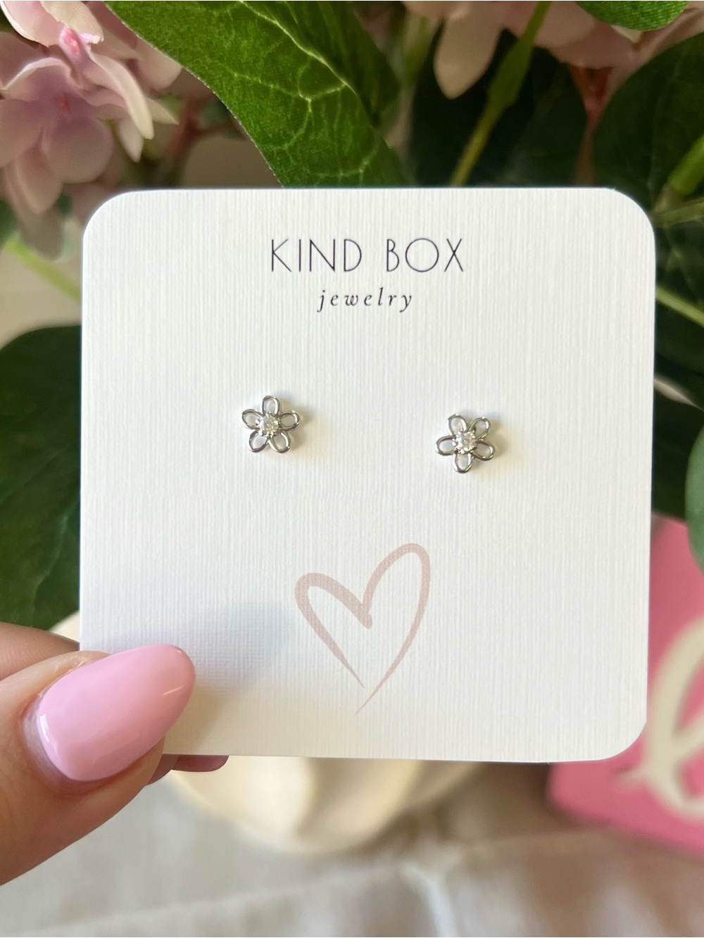 Silver Daisy Stud Earrings